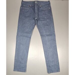 Levis 511 Button Fly Denim Jeans Mens 36x34. Vintage Batwing‎ Blue Gray Wash